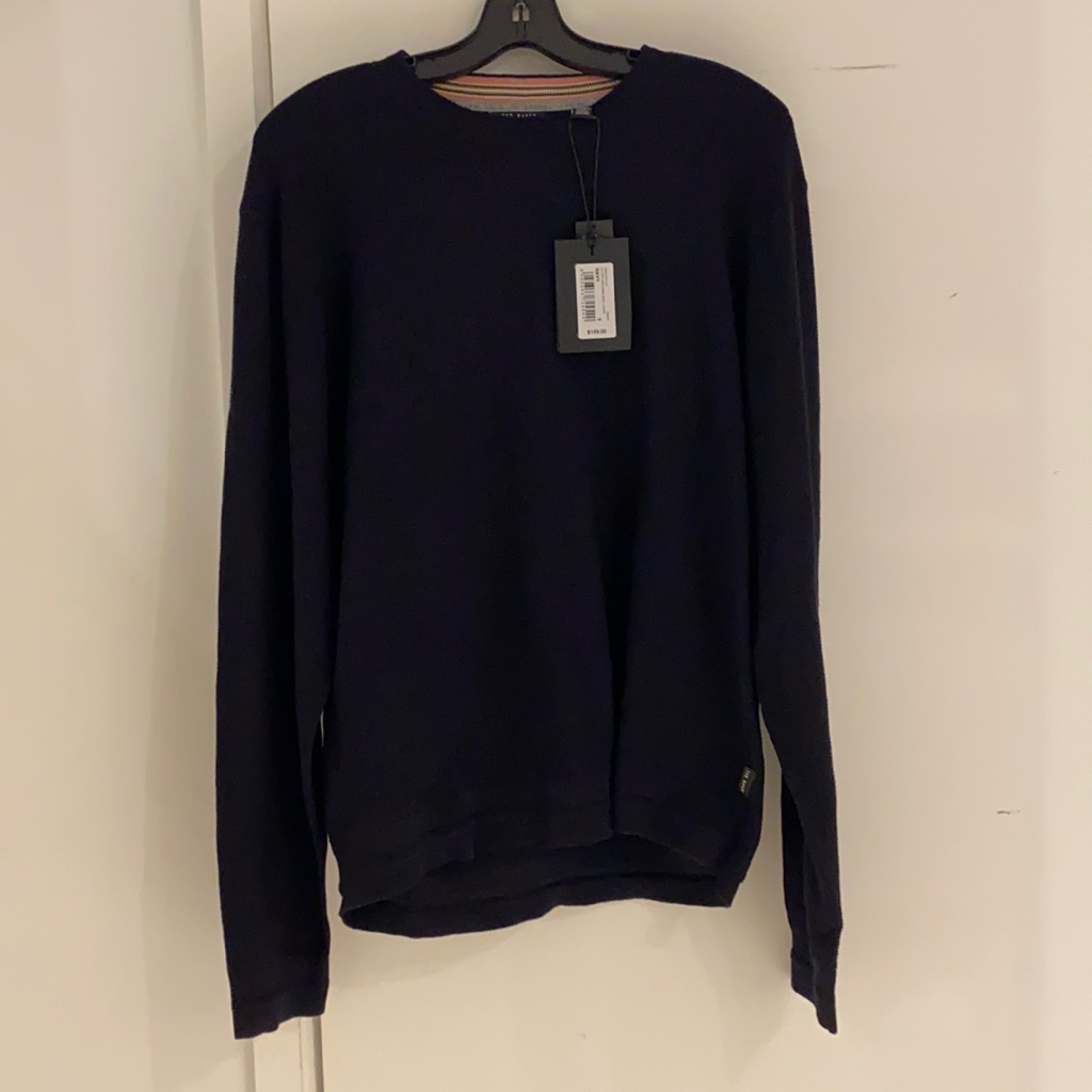 Ted Baker Ls Textured Crew Neck Jumper